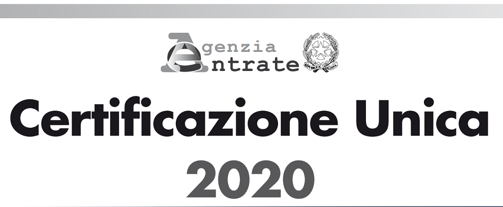 Certificazione unica 2020