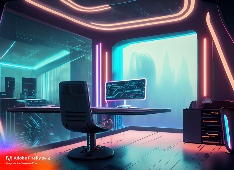 ufficio futuristico metaverso