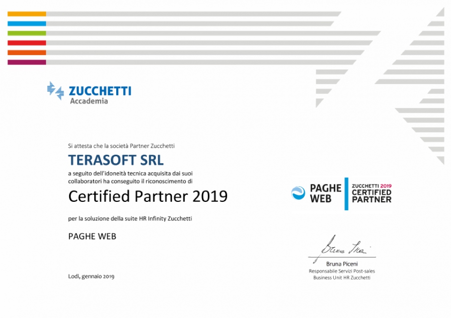 Attestato Paghe Web 2019