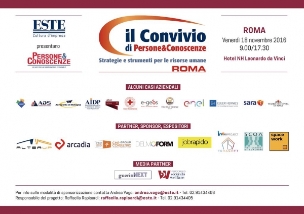 Terasoft al Convivio di Persone&amp;Conoscenze del 18 novembre