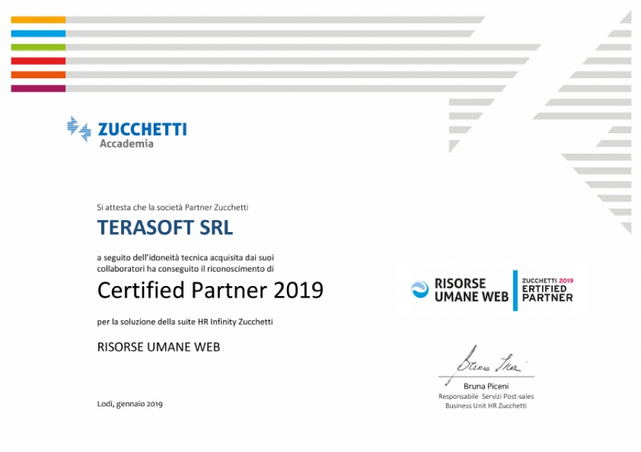 Attestato Risorse Umane Web 2019